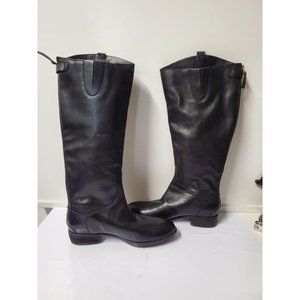 Sam Edelman Womens Width Penny Knee High Riding Boots Black Leather Size 7 W US